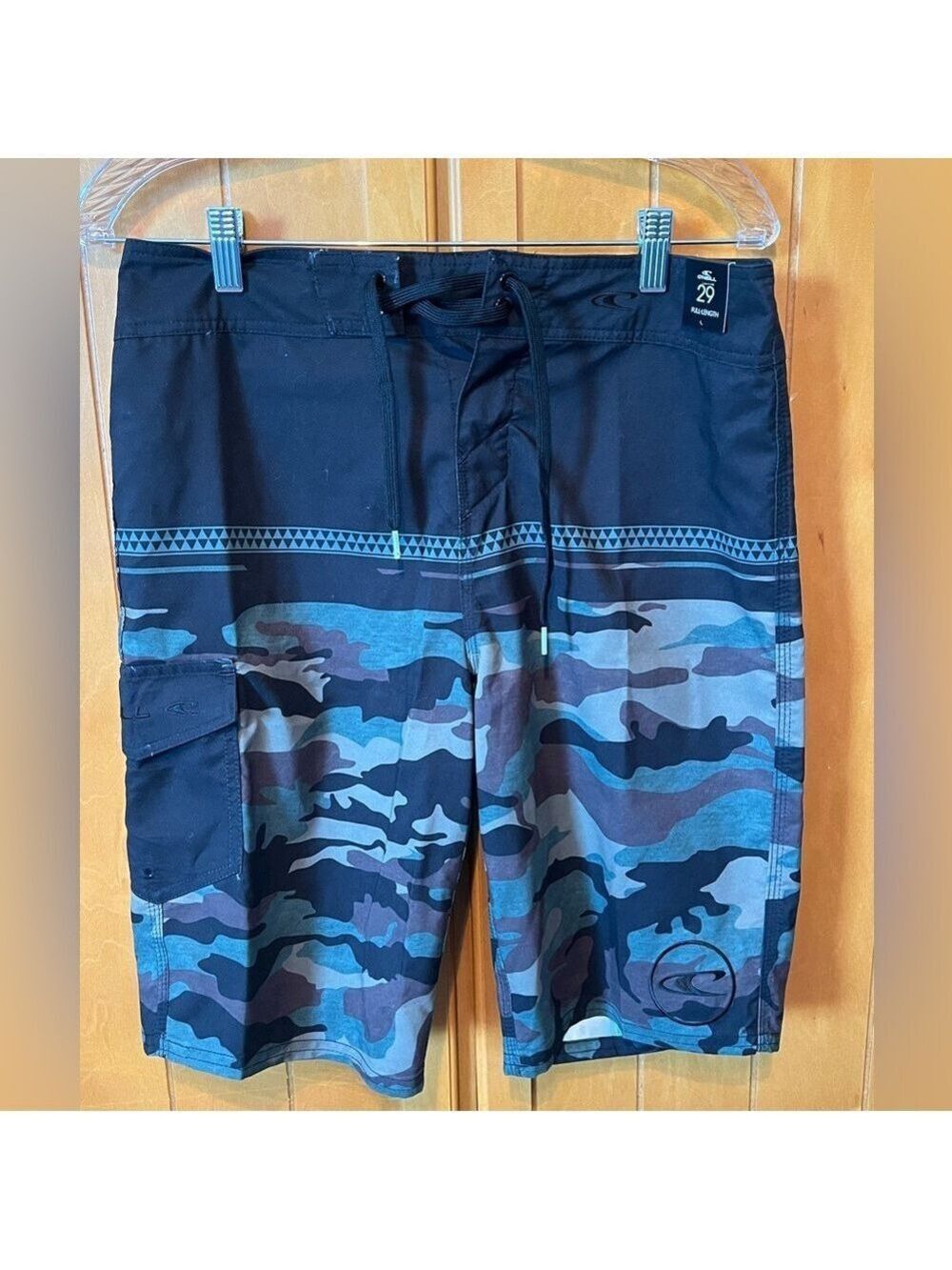 O'Neill Black and Gray Camouflage Board Shorts Quick-Dry